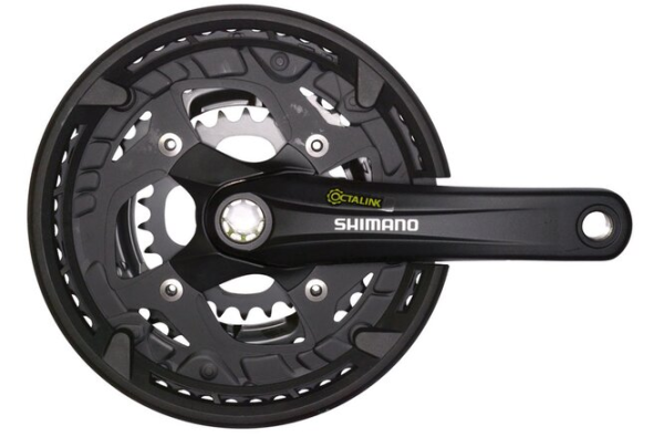 Shimano Kettenradgarnitur ALIVIO FC-T4010 175 mm 44X32X22 Hosenschutz schwarz
