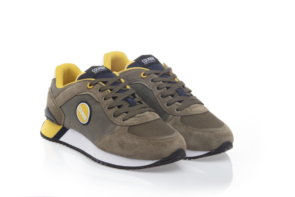 COLMAR Shoe Men Travis Plus Colors 025 military green-navy-yellow