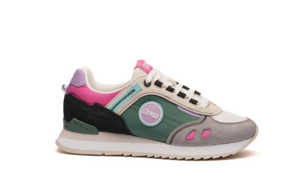 COLMAR Shoe Woman Travis Sport Vivid 057 bottle green/multicolor