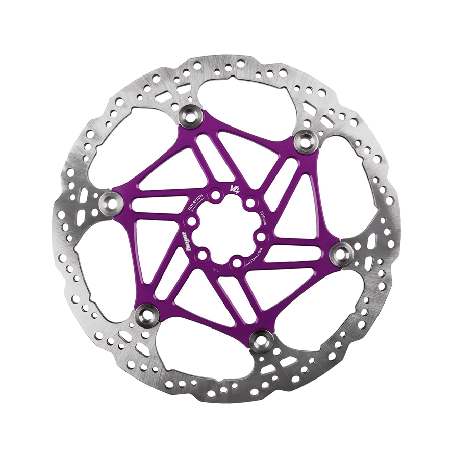 Hope HOPDISCVENTED3.3mmPu220IS 220 mm 6 BOLT V4 BRAKE PURPLE
