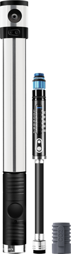 Crankbrothers Pumpe Klic HV Gauge w/CO2 inflator