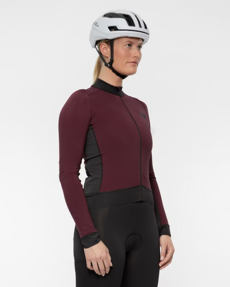 Sweet Protection Crossfire Hybrid LS Jersey W dark red L