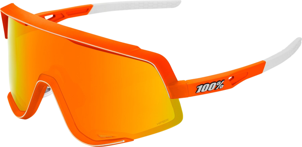 100percent 100% Glendale Glases Soft Tact Neon Orange-HiPER R