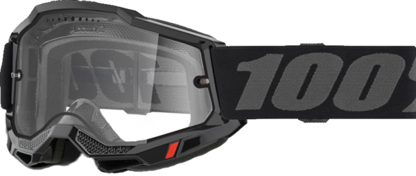 100% 100% Accuri 2 Enduro MTB Goggle Black - Clear Lens