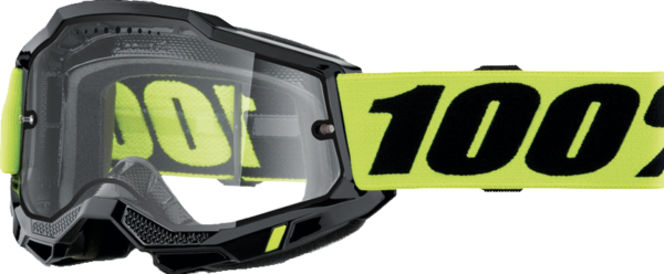 100% 100% Accuri 2 Enduro MTB Goggle Neon Yellow - Clear Lens