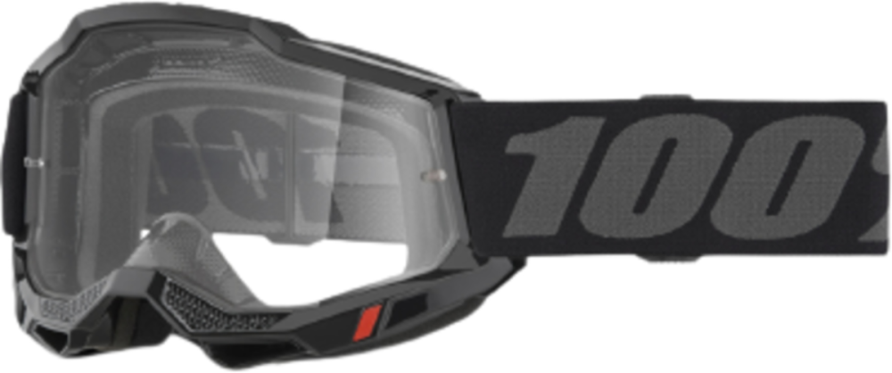 100% 100% Accuri 2 OTG Goggle Black - Clear Lens