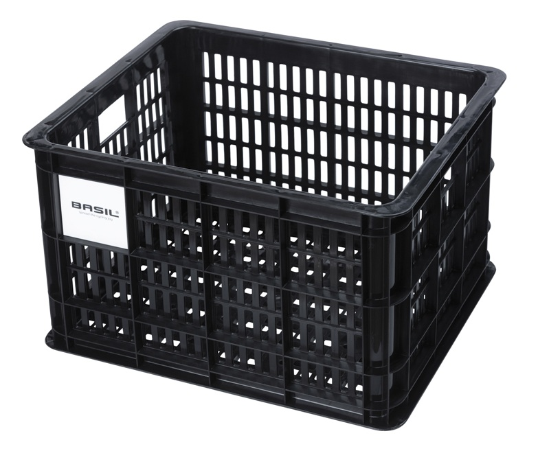 Basil Fahrradkiste M 29.5L recycelter Kunststoff schwarz