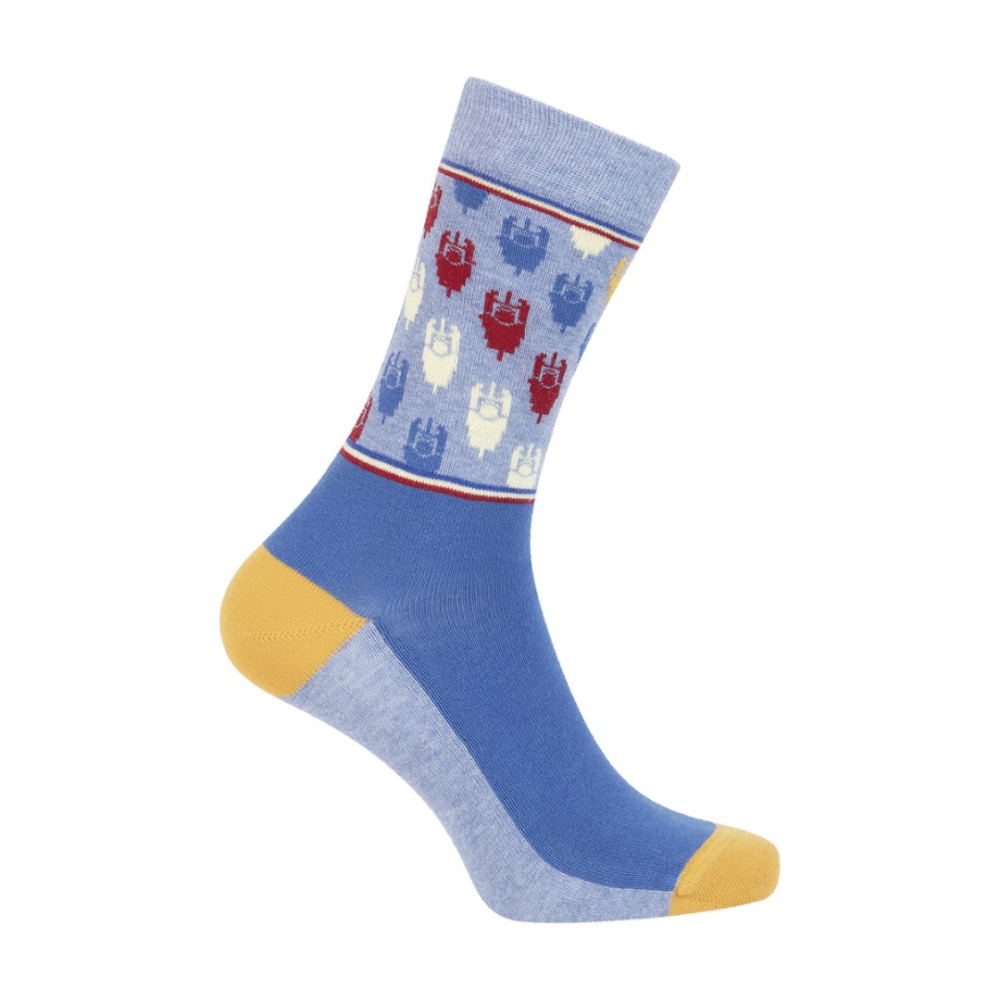 Le Patron Grand Tours Jaune Socks blue