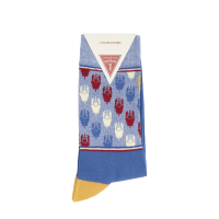 Le Patron Grand Tours Jaune Socks blue