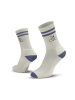 Le Patron Crew Cyclist Socks blue