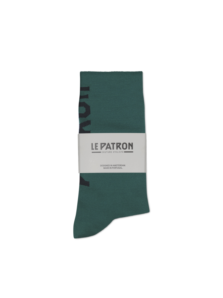 Le Patron Logo Tech Socks green