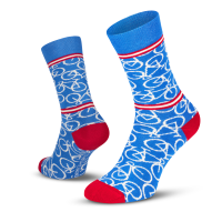 Le Patron Bicycle Socks riviera blue