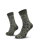 Le Patron Bicycle Socks army green