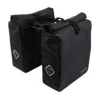 ATRAN VELO Atran Gepäckträgertaschen TRAVEL AVS – 2×25 L grau​-​schwarz – mit Adapter AVS