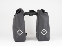 ATRAN VELO Atran Gepäckträgertaschen TRAVEL AVS – 2×25 L grau​-​schwarz – mit Adapter AVS