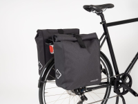 ATRAN VELO Atran Gepäckträgertaschen TRAVEL AVS – 2×25 L grau​-​schwarz – mit Adapter AVS