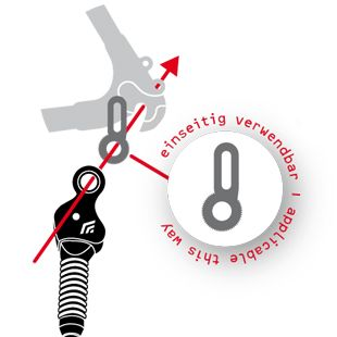 Hebie Hinterbauständer AX618 26​-​28″ Stahl – Montage auf Schnellspannachse