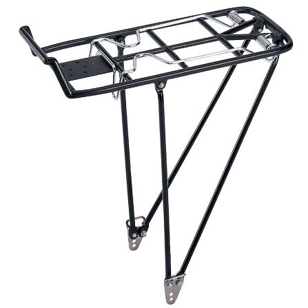 Pletscher Gepäckträger Athlete 4B 26​-​29″ schwarz – 320​-​354mm mit Befestigung auf Ösen