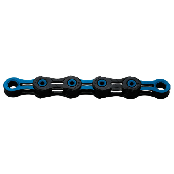 KMC Kette DLC 10 1​/​2″ x 11​/​128″ Black​/​Blue – 116 Glieder