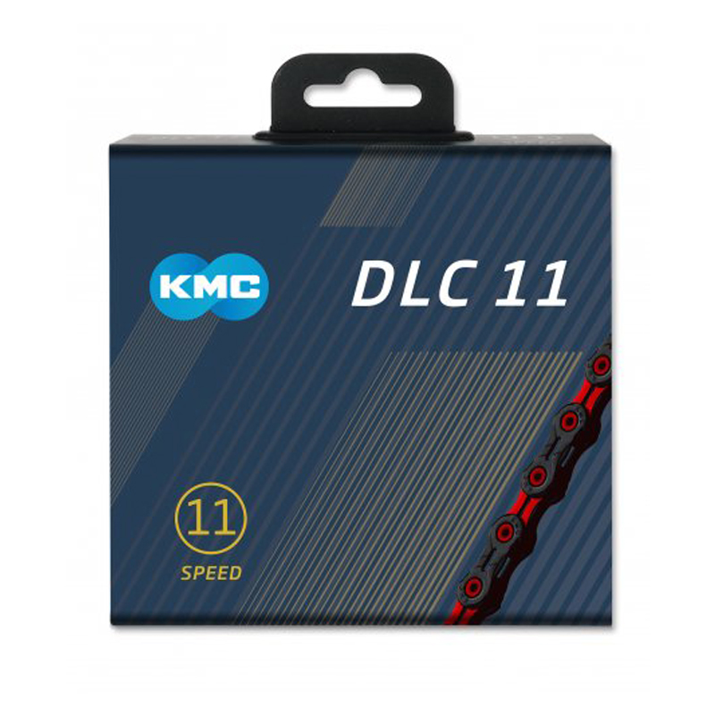 KMC Kette DLC 11 1​/​2″ x 11​/​128″ Black​/​Red – 116 Glieder