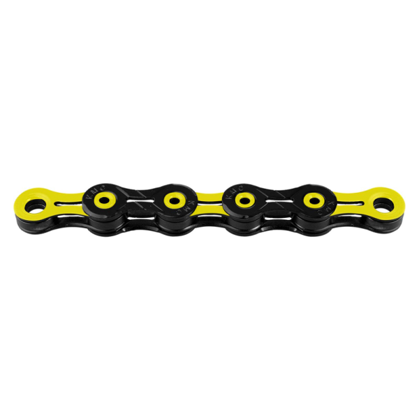 KMC Kette DLC 11 1​/​2″ x 11​/​128″ Black​/​Yellow – 116 Glieder