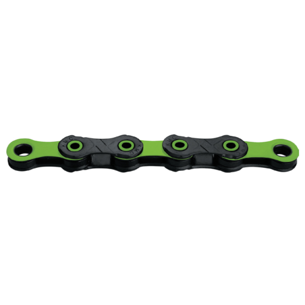 KMC Kette DLC 12 1​/​2″ x 11​/​128″ Black​/​Green – 126 Glieder