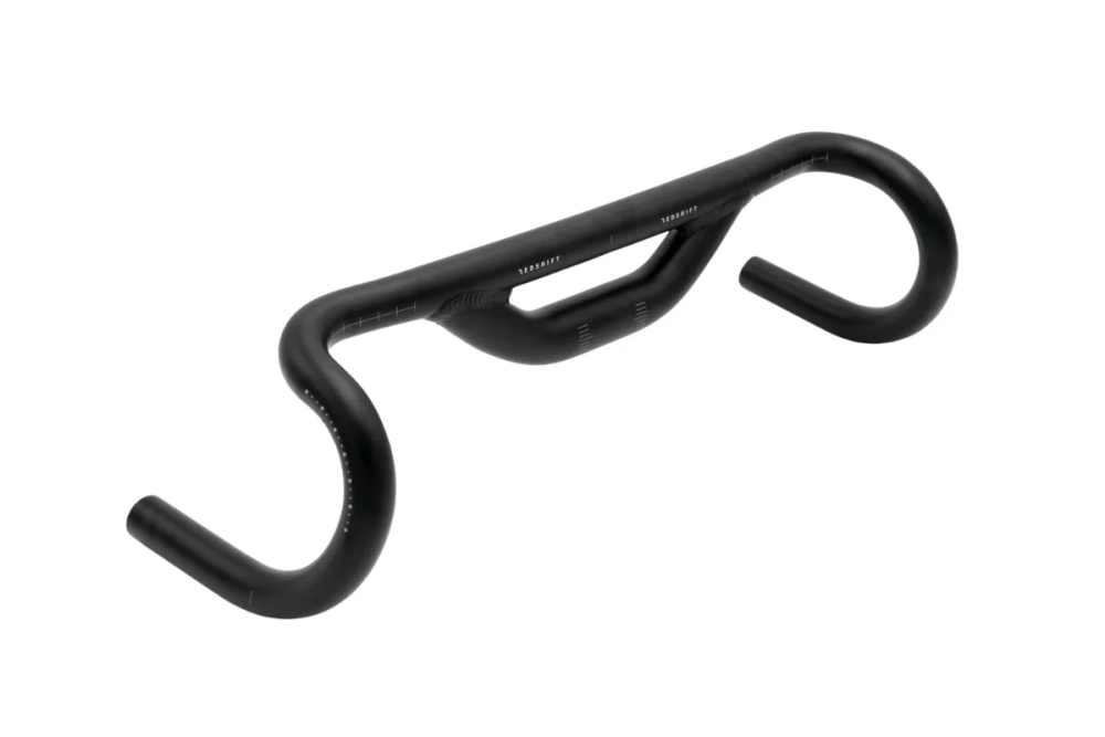 REDSHIFT Low Flare Top Shelf Handlebar, 53cm Width, 70mm Rise, 10 Grad Flare, black