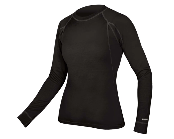 Wms Baabaa Merino Baselayer Langarm Schwarz - L
