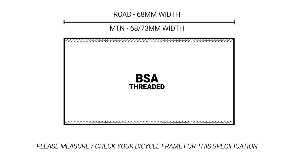Praxis Tretlager – M28/30 – für BSA 68/73 mm.