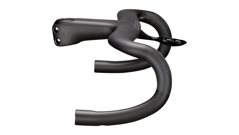 Specialized Roval Terra Cockpit, Satin Carbon/Gloss Black, 100mm x 420mm 12 Flare