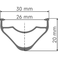 DT Swiss G 1800 Spline 20 Disc 700C Hinterrad, Mod 26 Ratchet LN 36 SL CL 12x142mm 26mm HG 11/12S