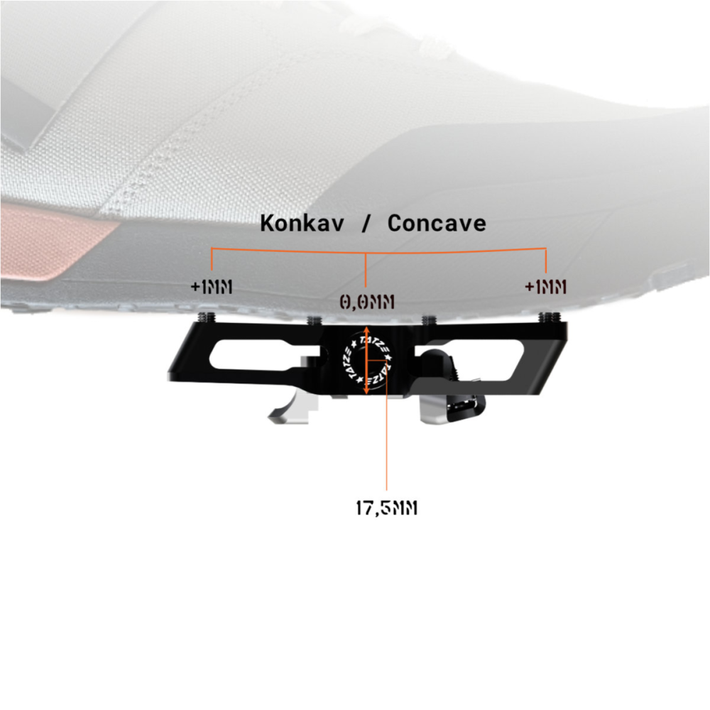 TATZE CONTACT COMBI Pedal, rot