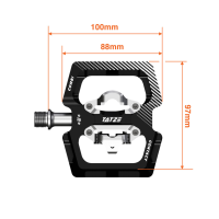 TATZE CONTACT COMBI Pedal, schwarz