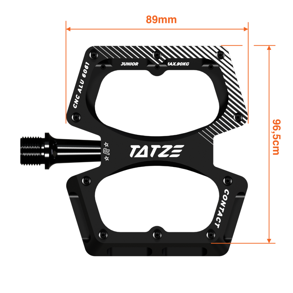 TATZE CONTACT Junior Pedal, rot