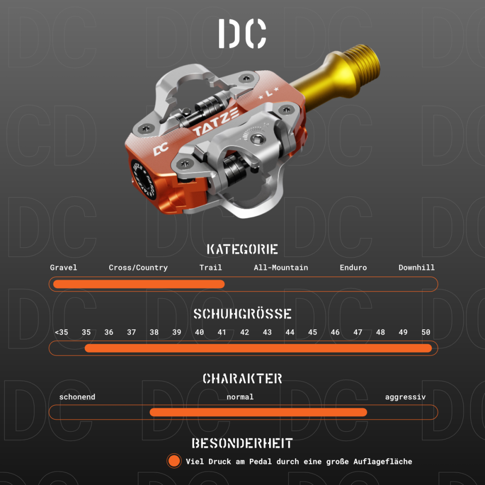 TATZE DC Pedal, orange