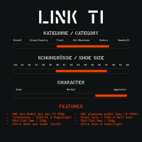Tatze TATZE LINK Pedal Titan, schwarz