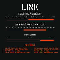 Tatze TATZE LINK Pedal, schwarz