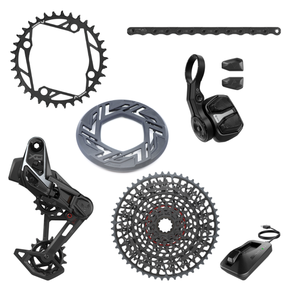 SRAM Groupset X0 Eagle AXS Transmission 104BCD, black, 34T