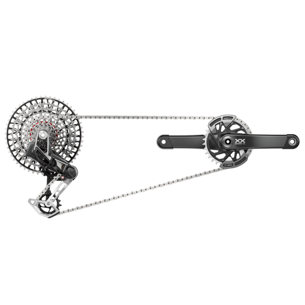 SRAM groupset xx eagle axs transmission, black/silver, 1