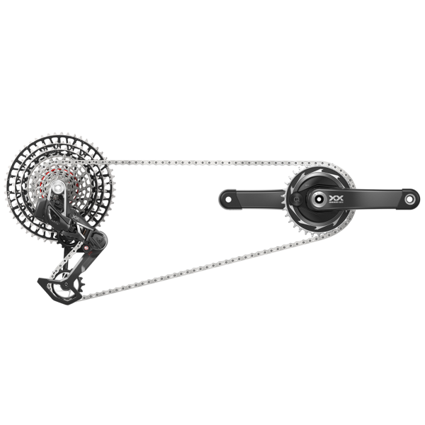 SRAM groupset xx sl eagle axs transmission power meter, black, 1