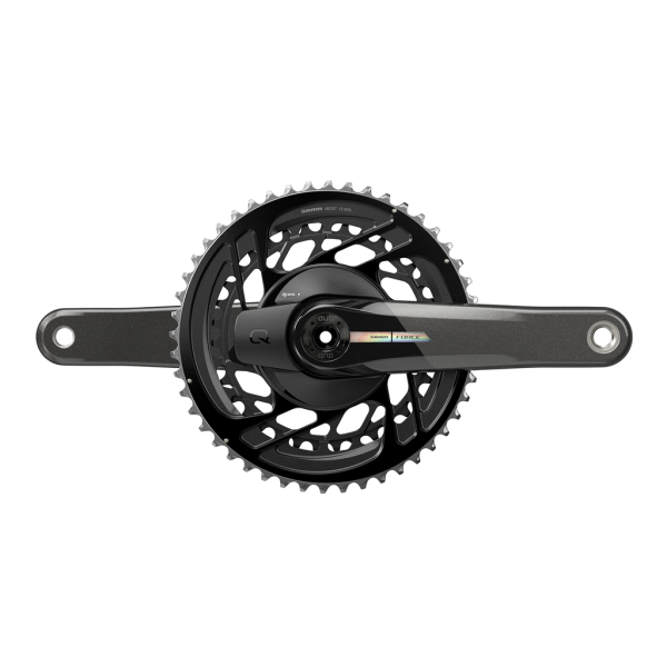 Quarq my23 power meter crankset spider force axs 2x dub, black/iridescent, 1