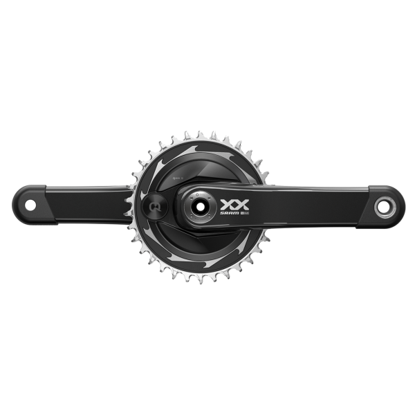 SRAM Quarq power meter crankset spider xx sl eagle axs transmission q174 mtb wide dub, black, 1