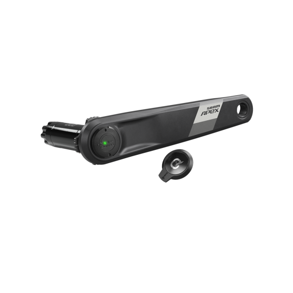 SRAM Quarq power meter spindle and left arm apex wide dub, black, 1