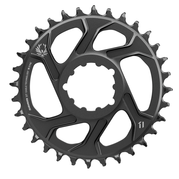 SRAM Chainring Eagle X-Sync2 DM -4mm Offset Fatbike, black, 30T