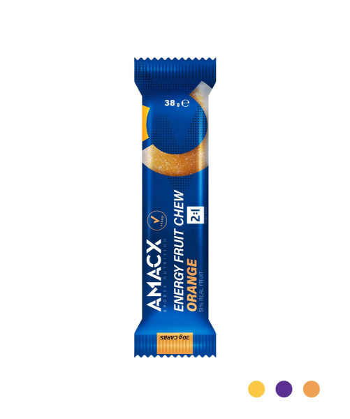 Amacx energy fruit chew orange