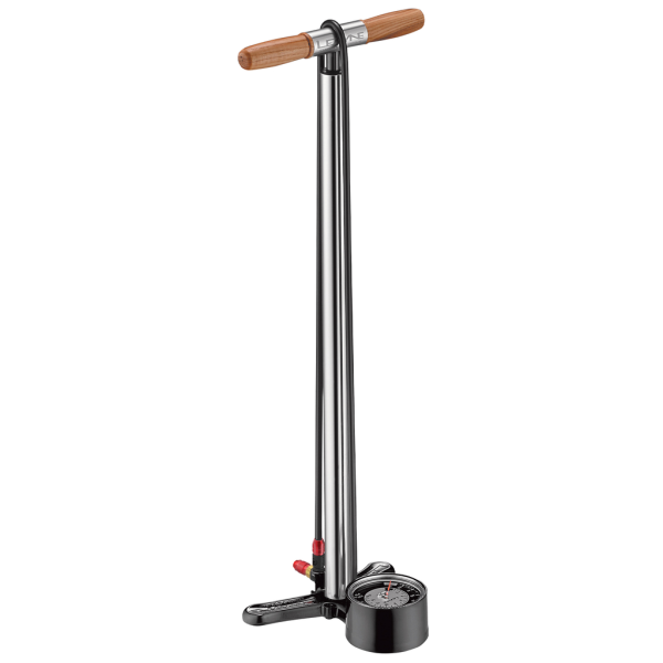 Lezyne Alloy HP Floor Drive 3.5 ABS1 Pro Tall, silver gloss