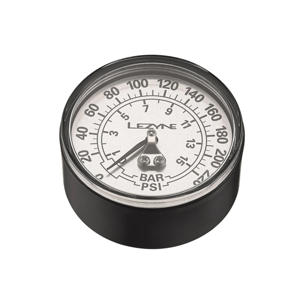 Lezyne 220 PSI Gauge 2.5", black/silver
