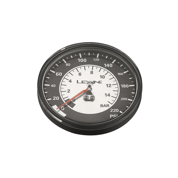Lezyne 220 PSI Gauge 3.5", black/silver