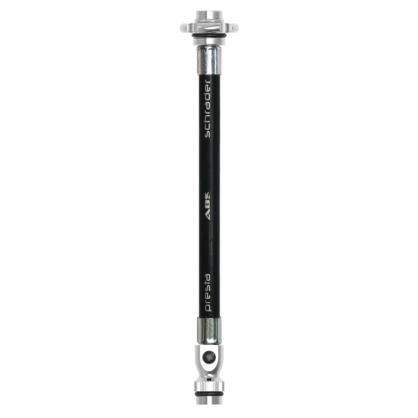 Lezyne ABS Flex Hose With Valve Core Tool, black/silver