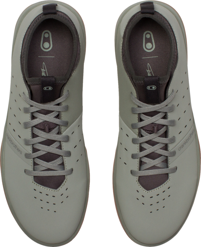 Crankbrothers stamp street schuh lace sage-grau